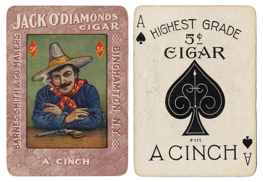  [Tobacciana] Barnes, Smith & Co. Jack O’ Diamonds Cigar Pla...