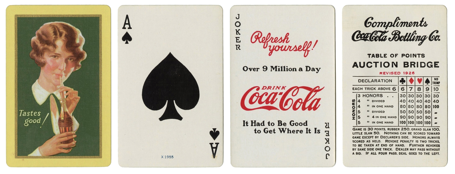  Coca-Cola “Tastes Good” Playing Cards. Circa 1920s. 52 + J ...