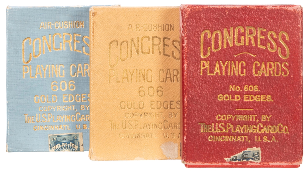  Congress 606 Playing Cards / Dog Designs. Three decks, each...