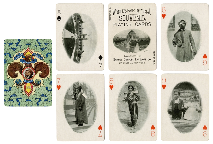  [St. Louis] World’s Fair 1904 Souvenir Playing Cards. 52 + ...