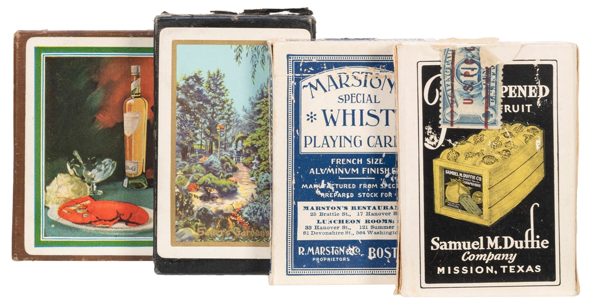  Group of Food Advertising Playing Cards. Including: Samuel ...