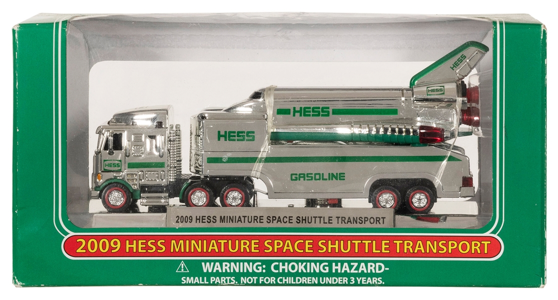  2009 Chrome Hess Miniature Space Shuttle Transport Truck. Stamped...