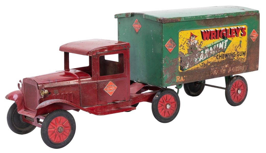  Buddy L Toy Co. Pressed Steel Wrigley’s Truck. Moline, IL, ...