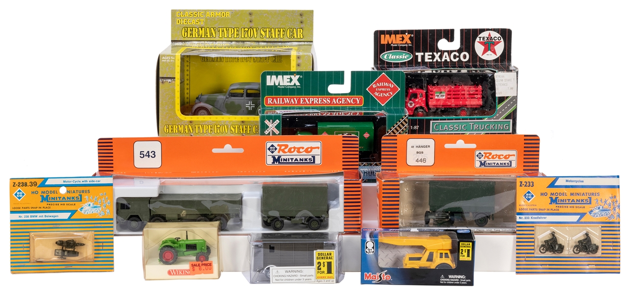 Lot of Scale Model Vehicles. Including vehicles by: New Mil...