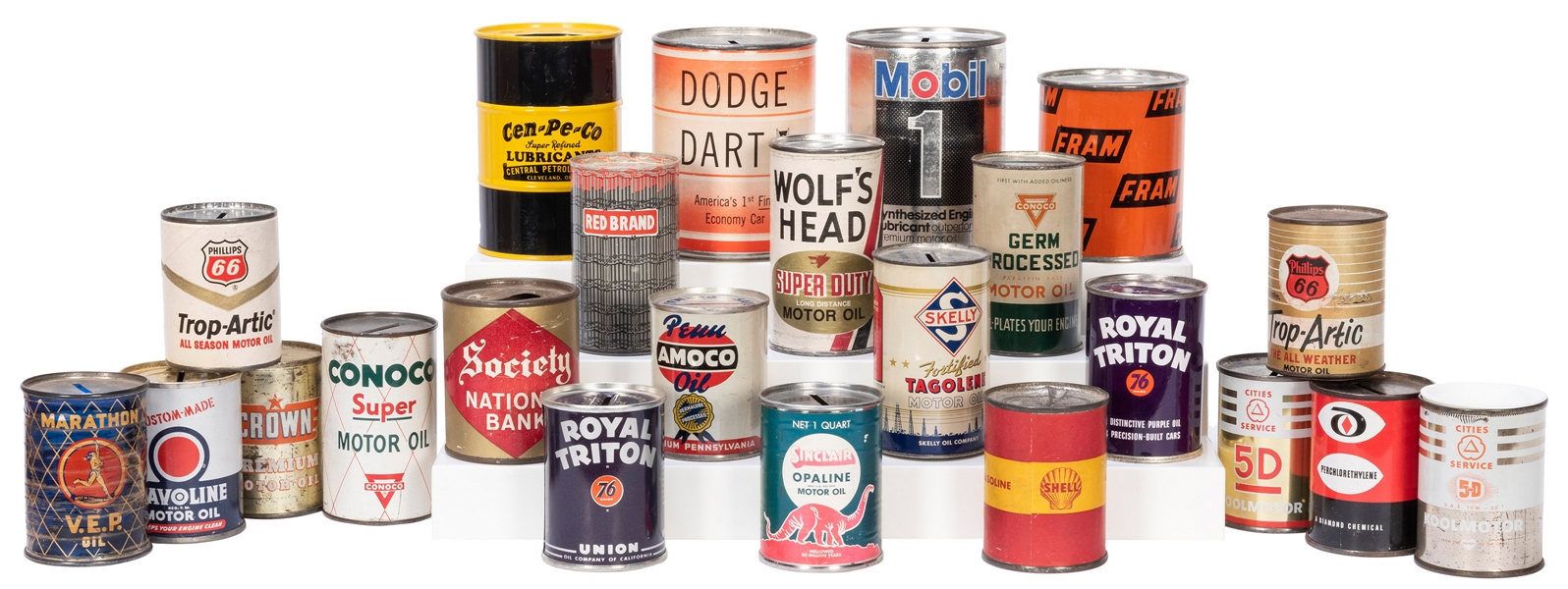  Collection of 47 Miniature Automotive Related Advertising B...