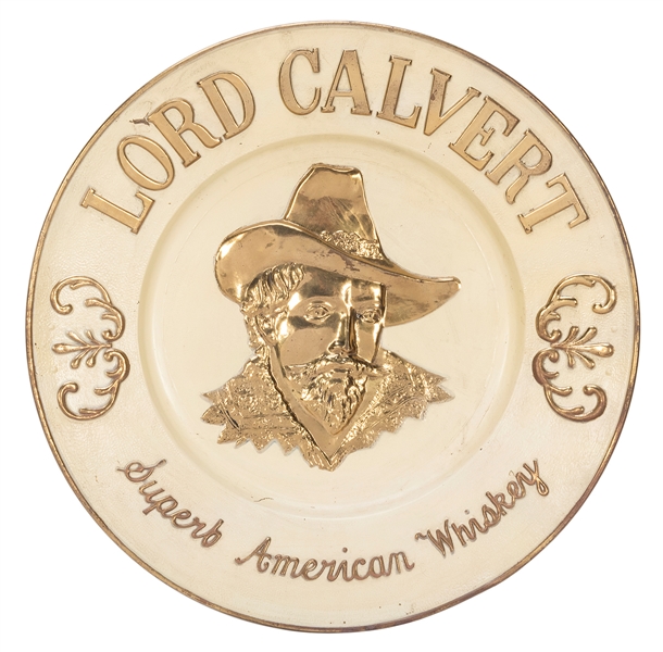  Lord Calvert Embossed Tin Advertisement Sign. For a “Superb...