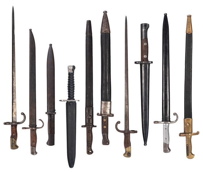  Lot of Antique Bayonets. Including: Weyersberg-Kirschbaum &...