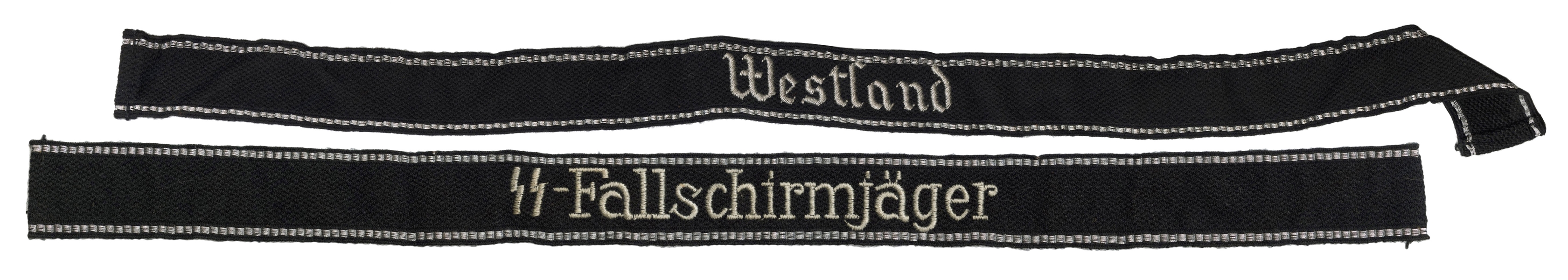  WWII German Soldier Cuff Titles, Straps, Patches, and Helme...