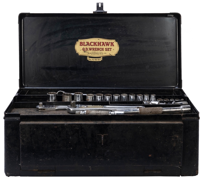  Blackhawk Mfg. Co. O.D. Wrench Set. Milwaukee, WI, ca. 1940...