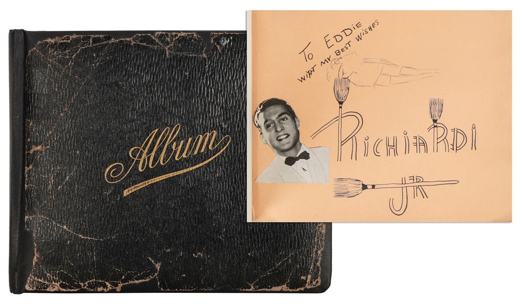  [Autographs] Remarkable Autograph Album of Famous Magicians...