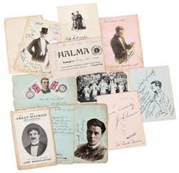  [Autographs] Collection of Autographs of Famous Magicians. ...