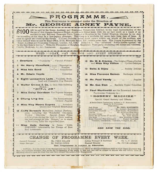  Chung Ling Soo. Early Chung Ling Soo Theatre Program. For t...