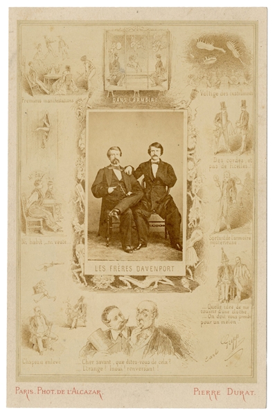  Davenport Brothers, The. Cabinet Card Portrait of the Daven...