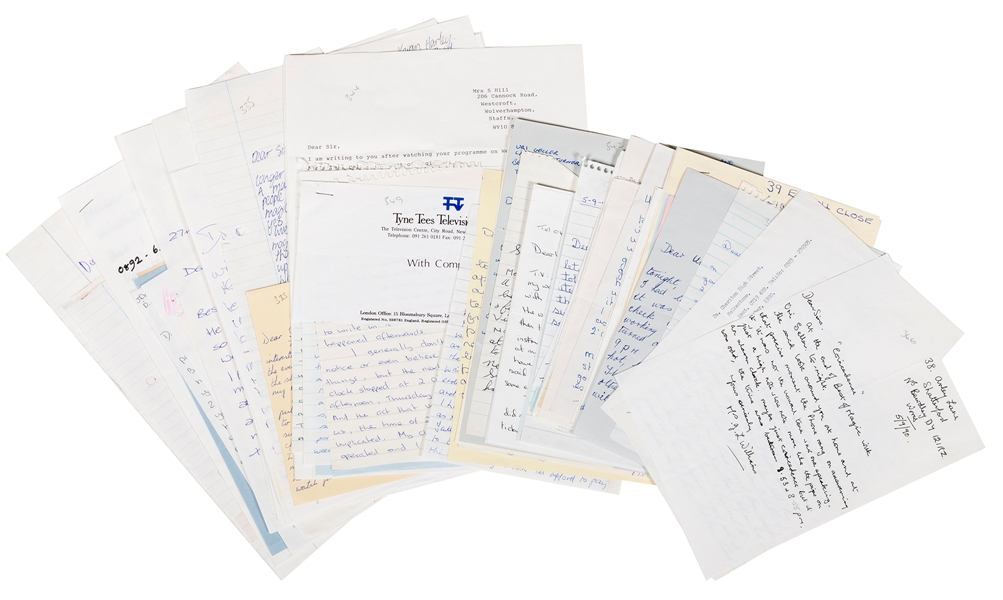  Geller, Uri. Collection of Viewer’s Letters Regarding a Uri...