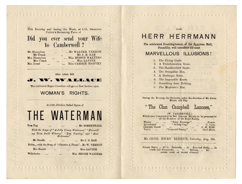  Herrmann, Alexander. Herrmann Philharmonic Theatre Program....