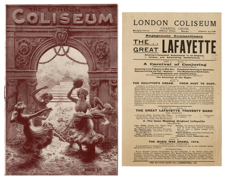  Lafayette (Sigmund Neuberger). The Great Lafayette London C...