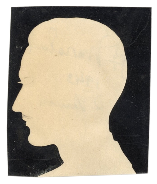  [Vernon, Dai] Silhouette of Jay Marshall by Dai Vernon. [Ne...