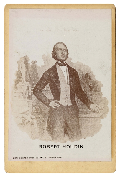  Robert-Houdin, Jean Eugene. Cabinet Card Portrait of Robert...