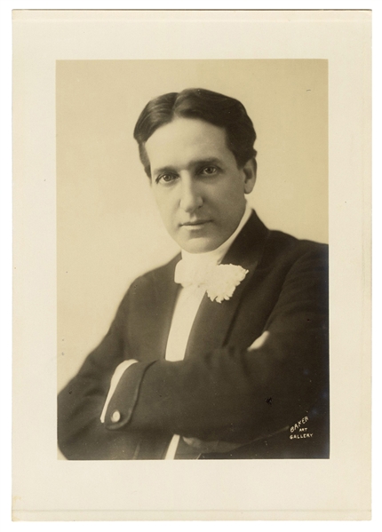  Thurston, Howard. Portrait of Magician Howard Thurston. Col...