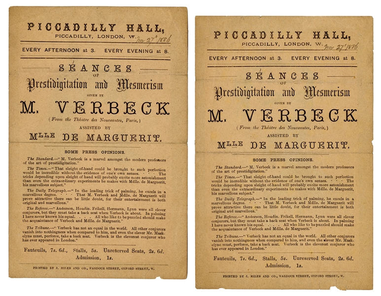  Verbeck, Eugene (Eugene-Laurent Verbeke). Two Verbeck Picca...