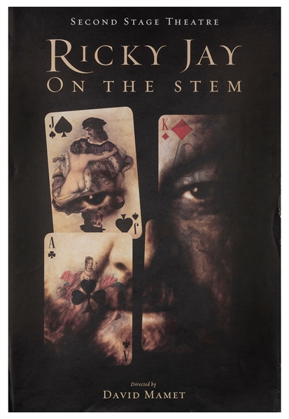  Jay, Ricky. Ricky Jay. On the Stem. [New York], 2003. One-s...