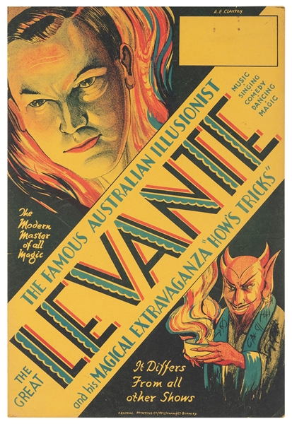  Levante, Les (Leslie Cole). The Famous Australian Illusioni...