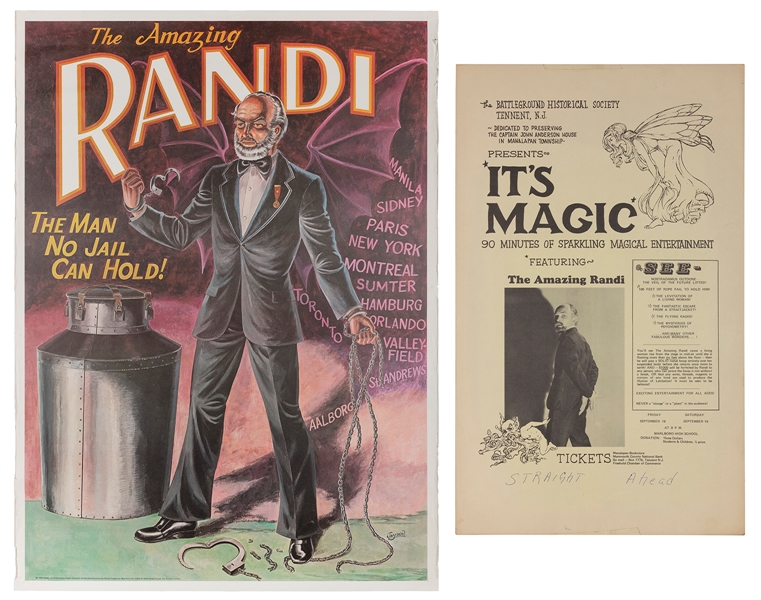  Randi, James (James Randall Zwinge). Two James Randi Magic ...