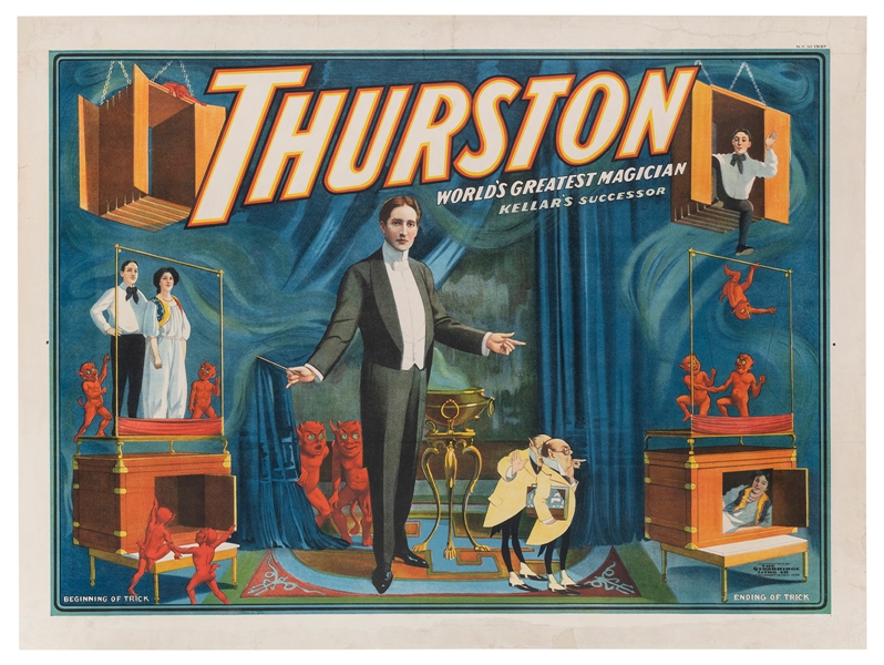  Thurston, Howard. Thurston. World’s Greatest Magician. Cinc...