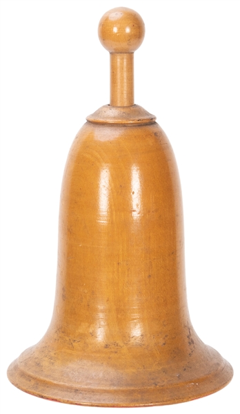  Millet Bell. German, 1890s. A finely turned wooden bell cau...