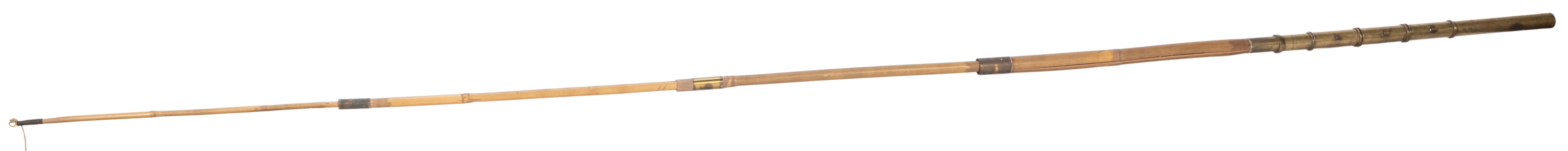  Aerial Fishing Pole. European, ca. 1910. Long bamboo pole g...