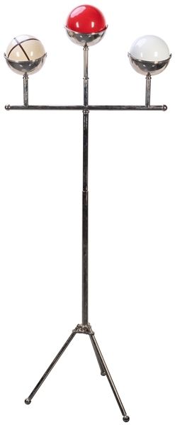  Giant Billiard Ball Stand. European, 1930s. A large billiar...