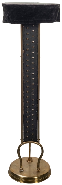  Coin Ladder. German, 1930s. A velvet-topped coin ladder mad...