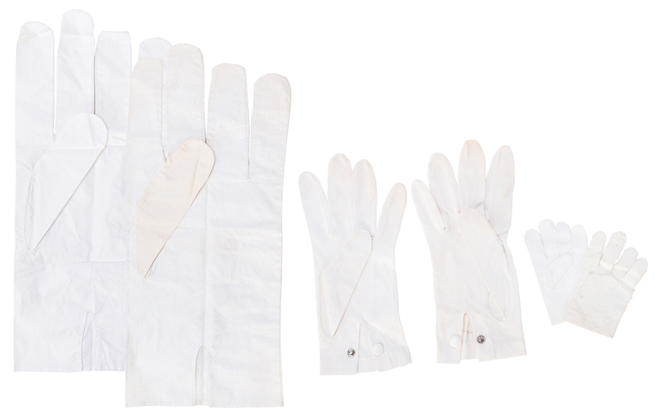  Diminishing Gloves. German, 1920s. A comically oversized se...