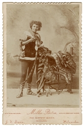  BETRA, Millie. Cabinet Photo of Millie Betra, “The Serpent ...