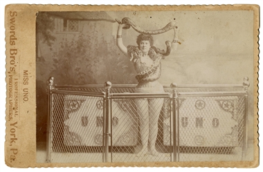  Cabinet Photo of Miss Uno, Circassian Snake Charmer. York, ...
