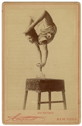  Cabinet Photo of Eva Bartholdi, Contortionist. New York: Ca...