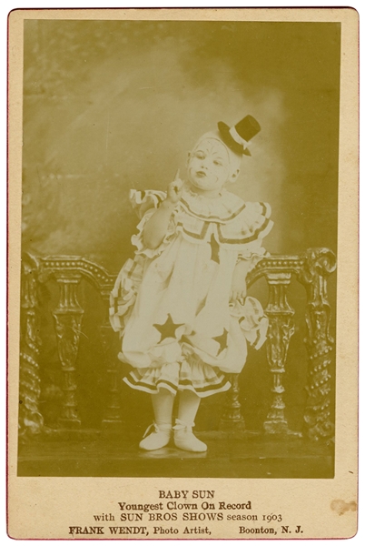  Baby Sun, Youngest Clown on Record, with Sun Bros. Shows. 1...