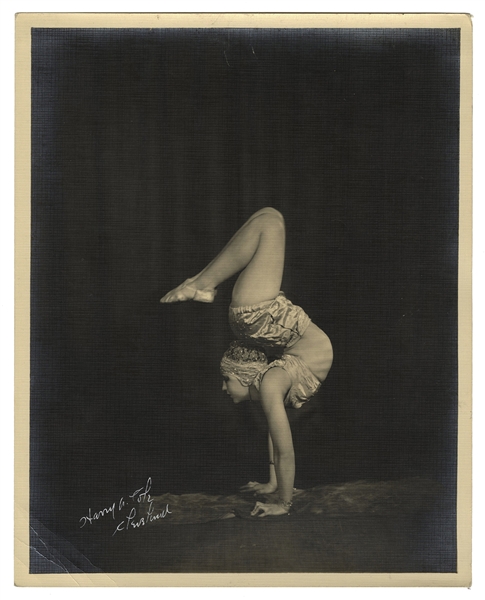  Photograph of a Girl Contortionist. Cleveland: Harry A. Col...