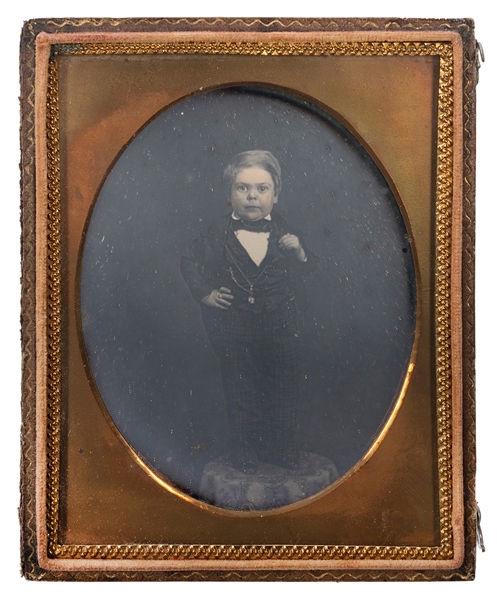  STRATTON, Charles S. (Tom Thumb) (1838-1883). Quarter-Plate...