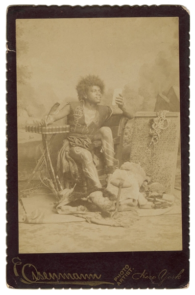  Cabinet Photo of Zulu Warrior / Chief. New York: Charles Ei...