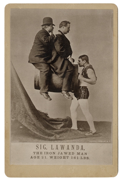  Cabinet Photo of Sig. Lawanda, the Iron Jawed Man. New York...