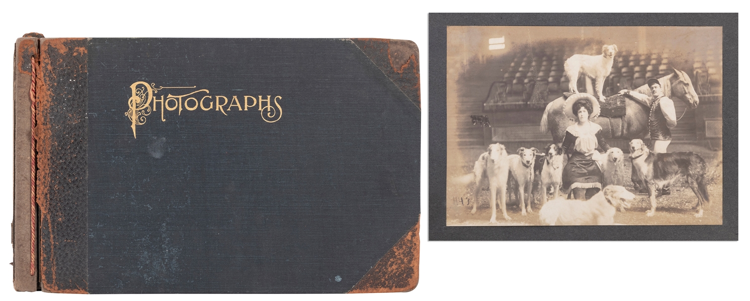 Barnum & Bailey Circus Photo Scrapbook Compiled by Charles Andress. 