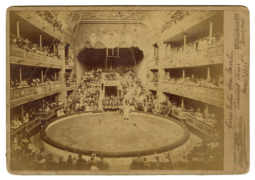  Interior of the Circo Teatro Martin. Buenos Aires: Franco P...