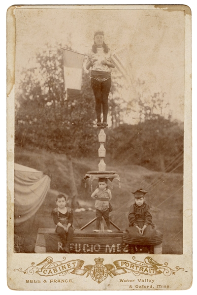  Photograph of the Mezu Family, Acrobats. Oxford, MS: Bell &...