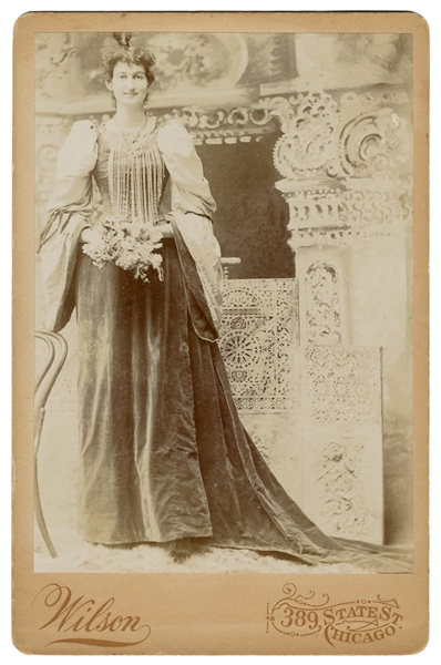  Cabinet Card Portrait of a Giant Woman. Chicago: Wilson, ca...