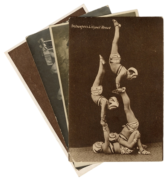  [BALANCING ACTS] Four Postcards of Balancing and Strongmen ...