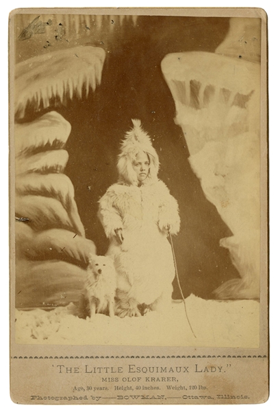  Photograph of Miss Olof Krarer “The Little Esquimaux Lady.\..."
