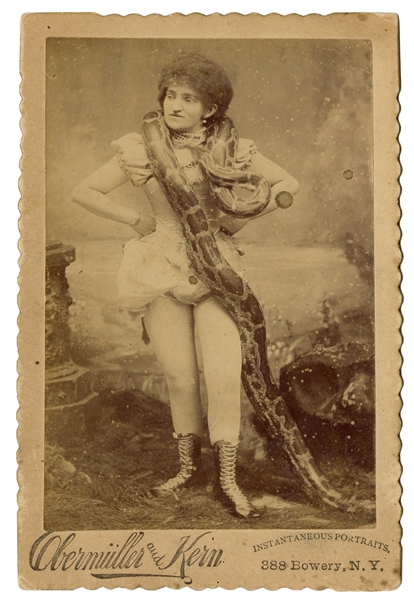  Photograph of Amy Arlington, Snake Charmer. New York: Oberm...