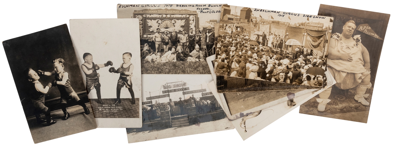  Lot of Circus and Sideshow Real Photo Postcards (RPPCs). Am...