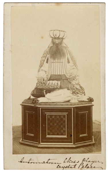  Automaton Chess Player CDV. British, ca. 1870. Full-length ...